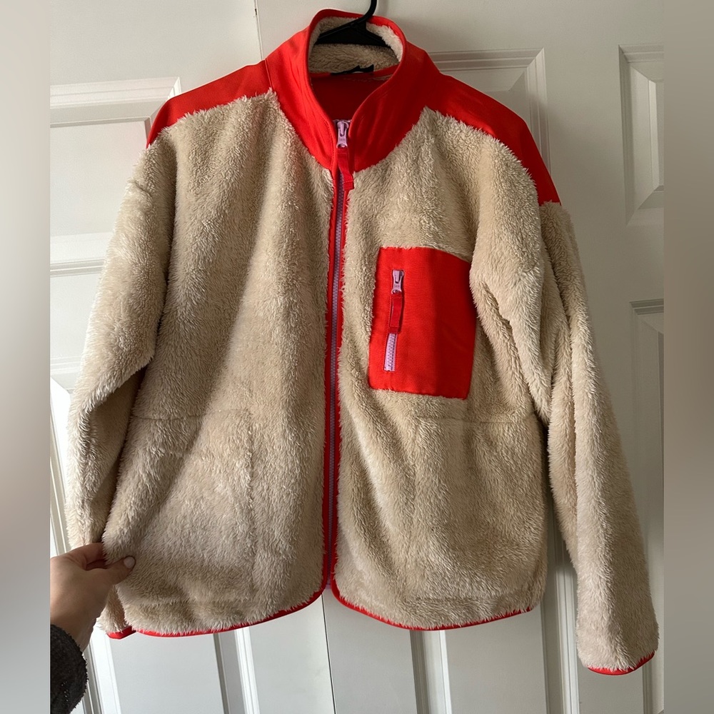 J.Crew Sz Medium Fleece Zip Jacket